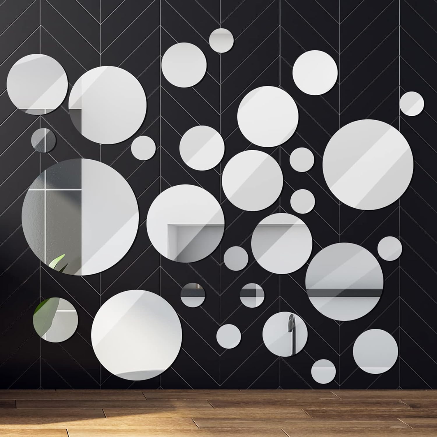 Round Glass Wall Mirror — 6" - View 5