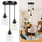 Adjustable Modern Metal Pendant Light — 3-Light
