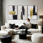 Framed Luxe Gold Canvas Wall Art — 16" - View 7
