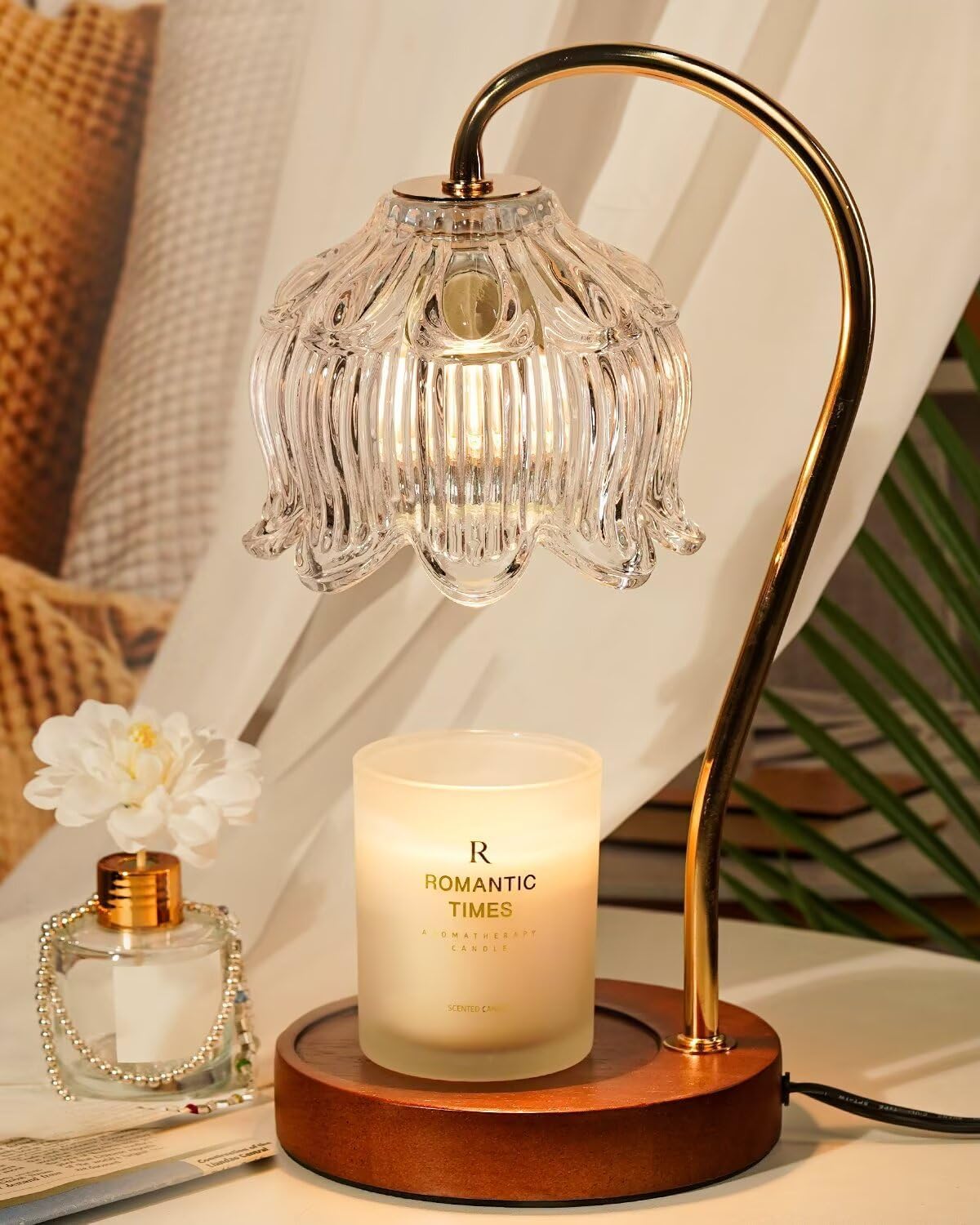 Adjustable Blue Table Lamp — Lily-white