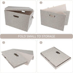 Linen Beige Storage Bin — 6x11 - View 4