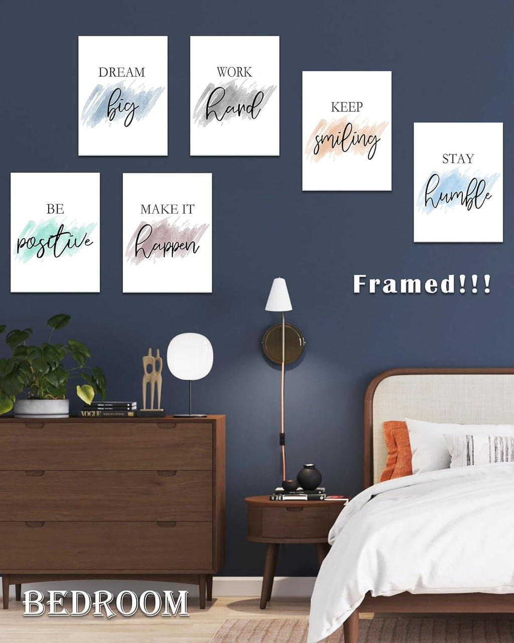 Beige Framed Wall Art — 12" - View 5