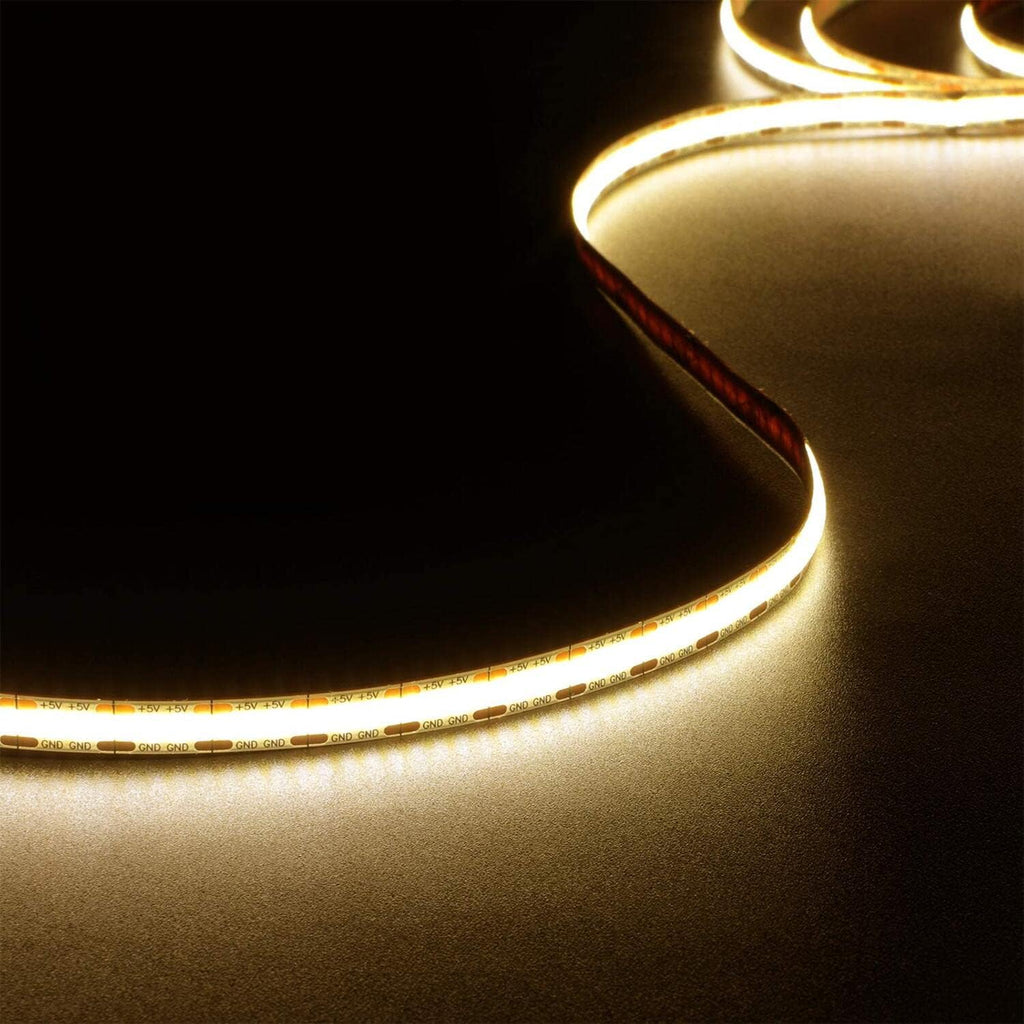 USB Metal LED Strip Light — 4.92ft-3000K-USB