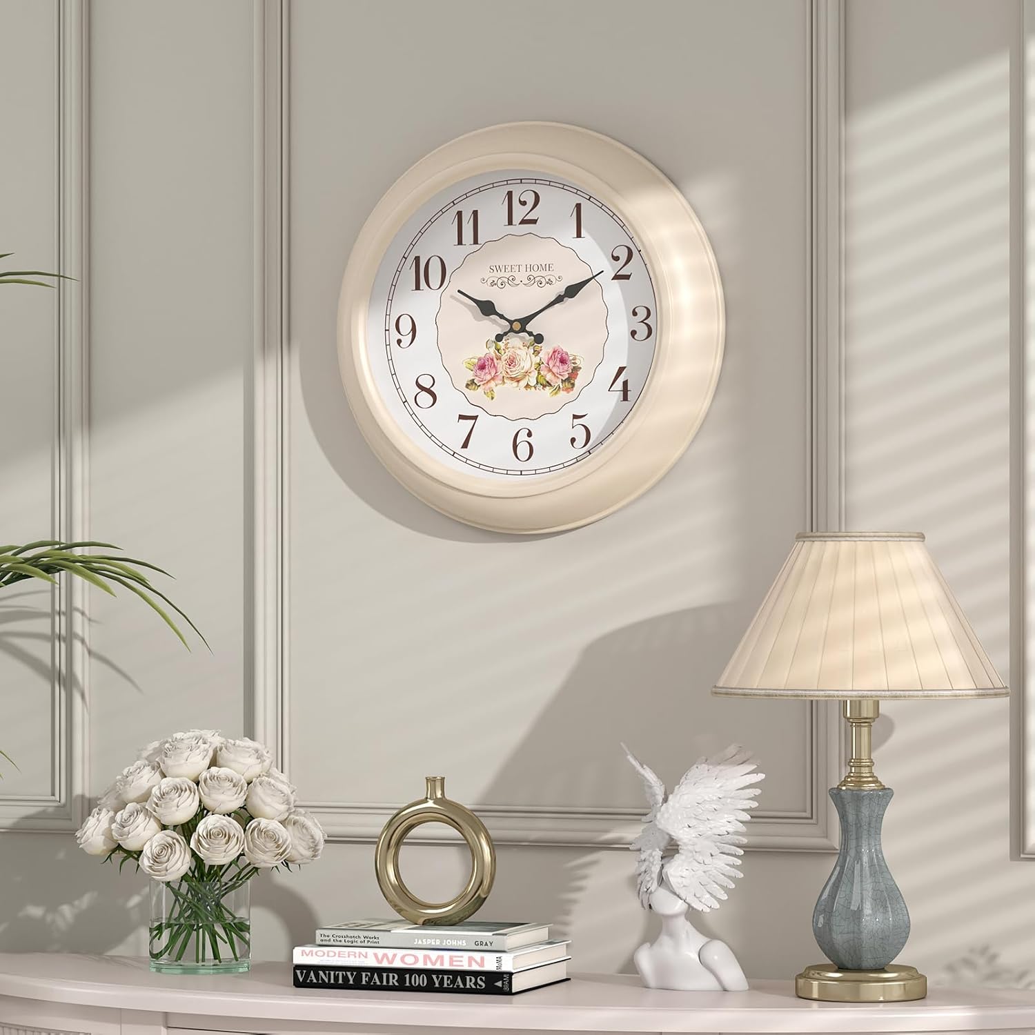 Battery Operated Farmhouse Wall Clock — 11.5" - View 5