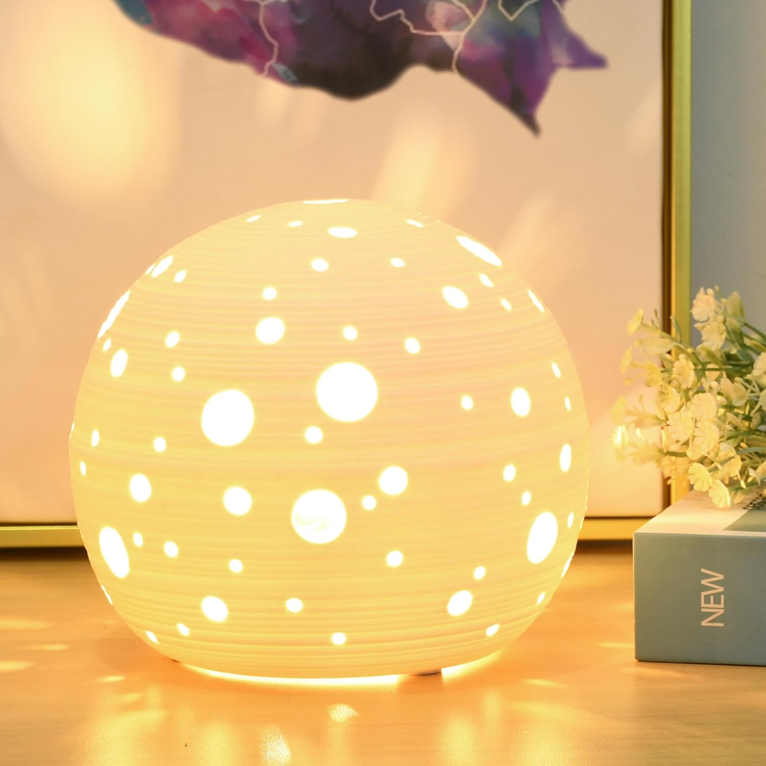 Modern White Table Lamp — White Space