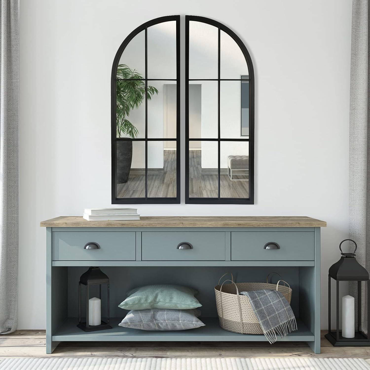 Farmhouse Black Mirror — 38" - View 6