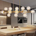 Adjustable Luxe Glass Chandelier — 16-Light - View 6