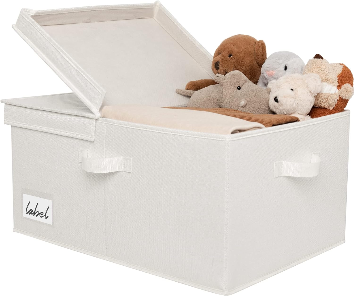 Beige Storage Bin — Ivory