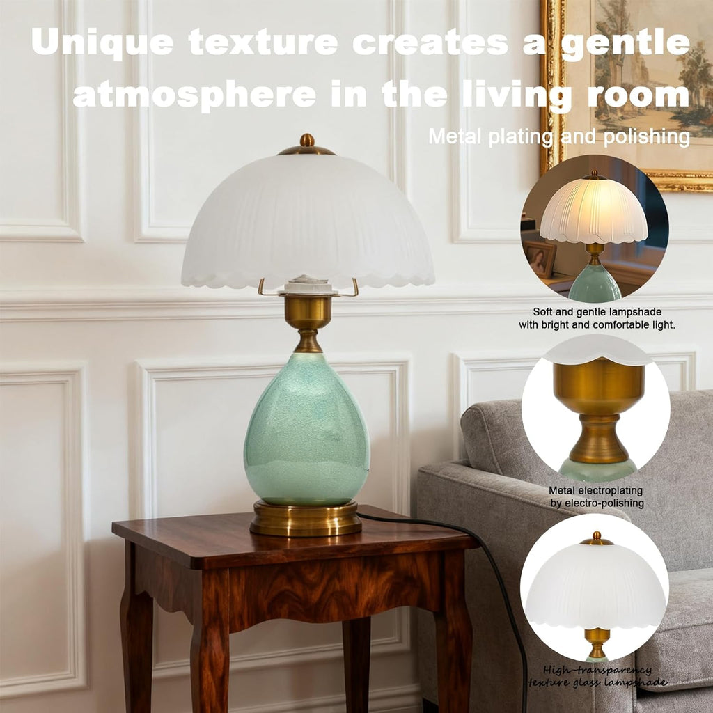 Mid-Century Ceramic Table Lamp — 16.73" - View 7