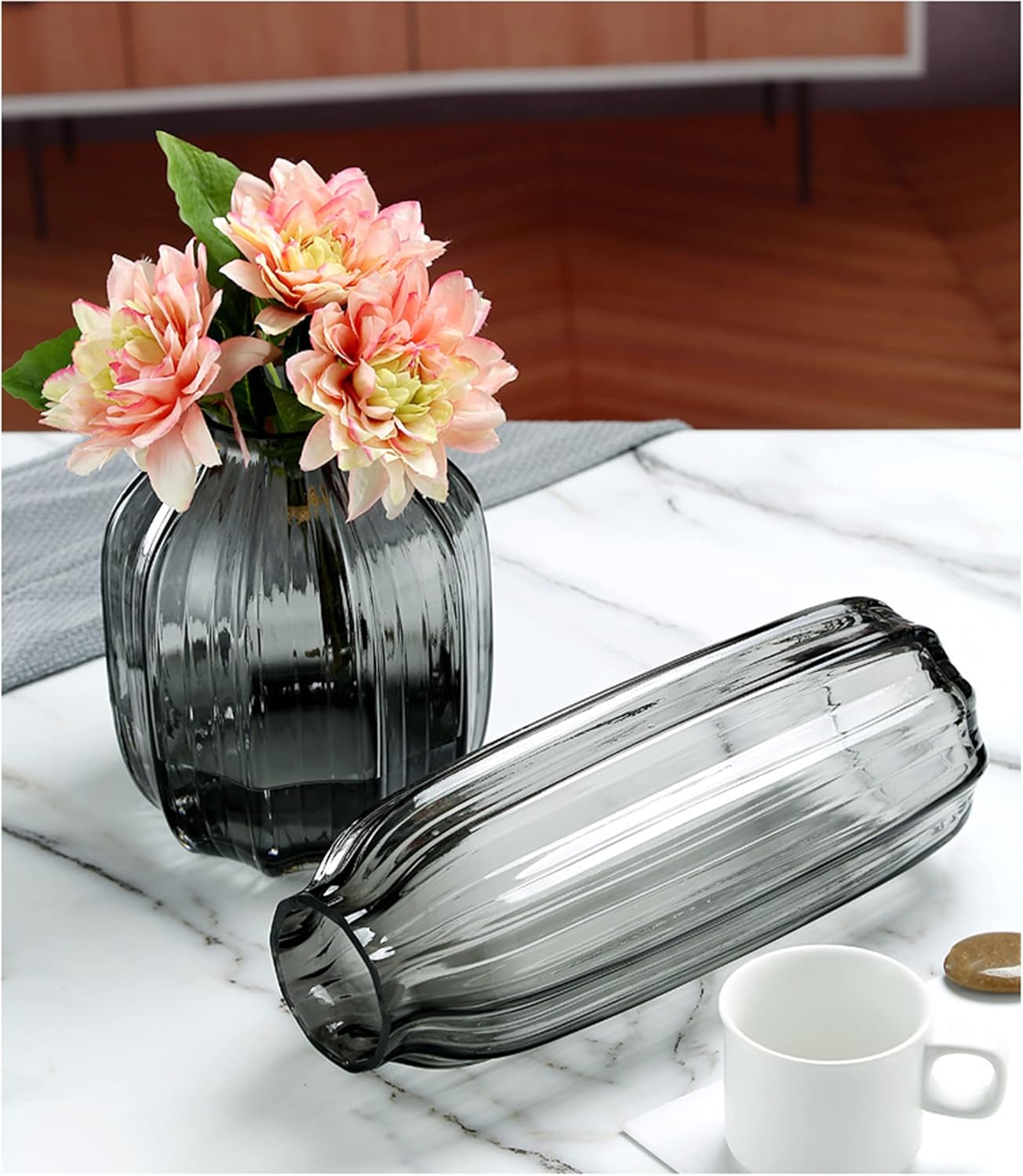 Farmhouse Blue Vase — 8.0" - View 6