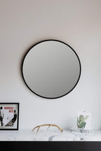 Round Modern Beige Wall Mirror — 37" - View 16