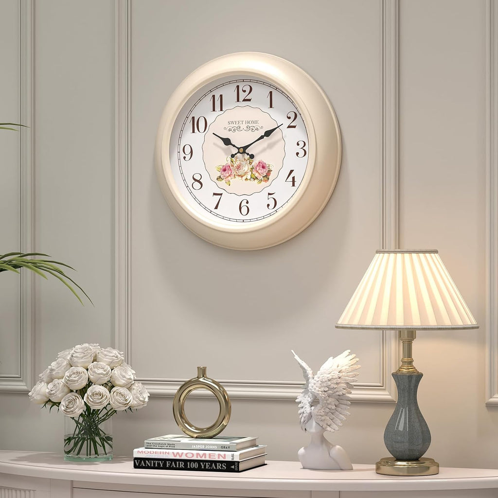 Battery Operated Farmhouse Wall Clock — 11.5" - View 2