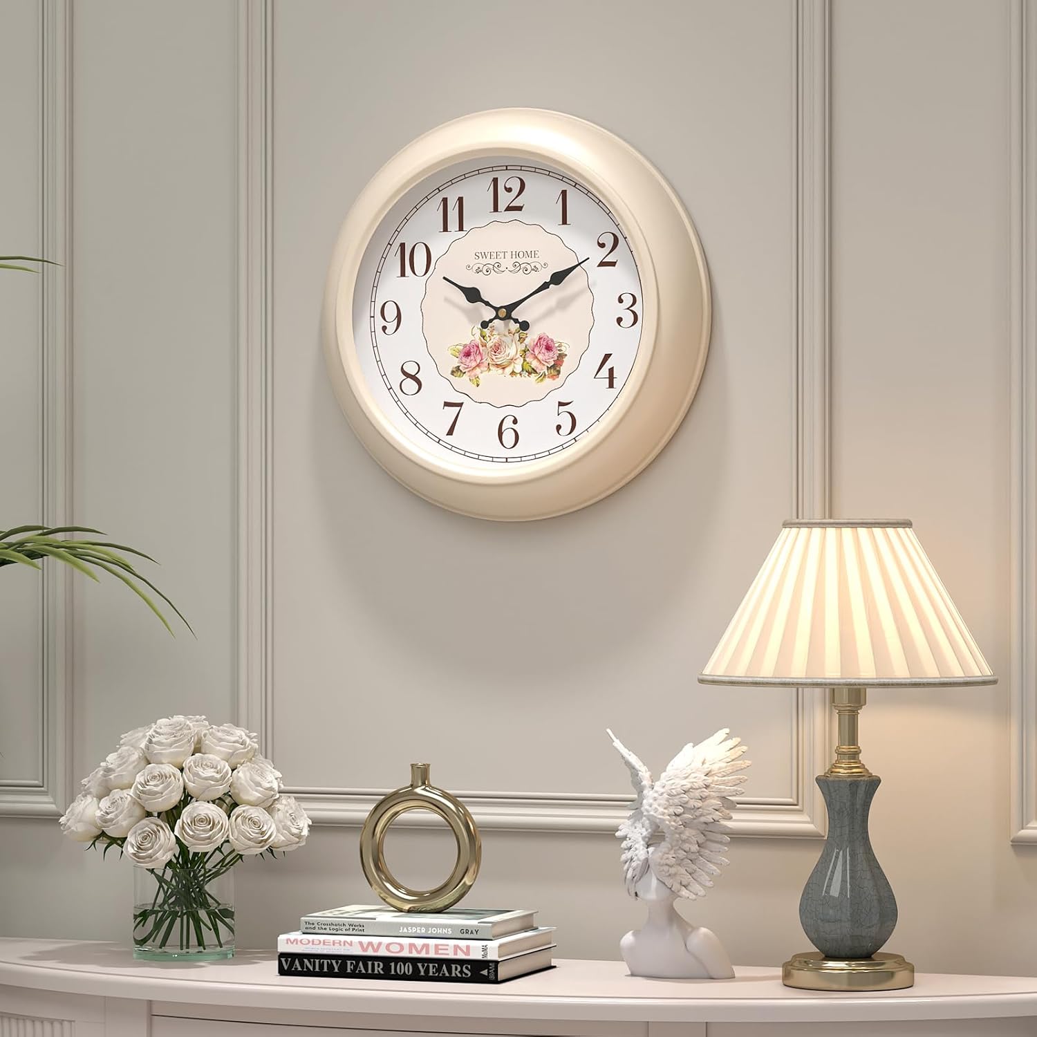 Battery Operated Farmhouse Wall Clock — 11.5" - View 2