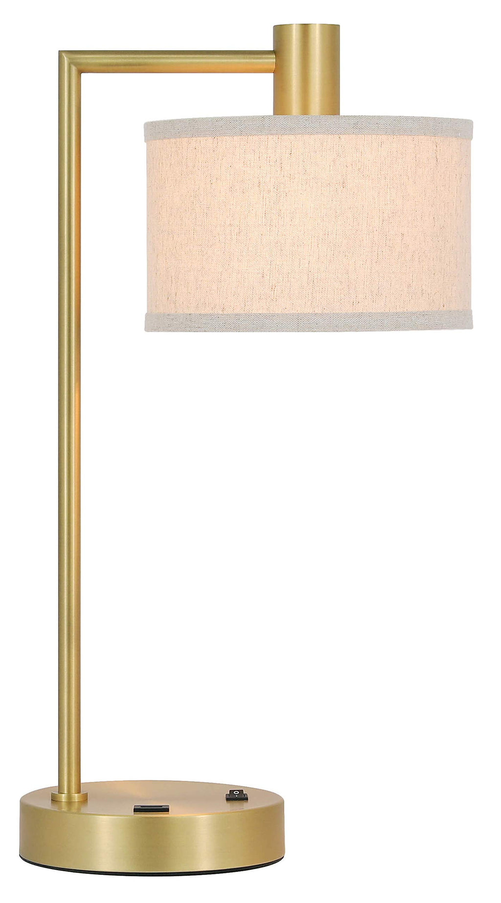USB Luxe Gold Desk Lamp
