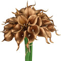 Blue Artificial Plant — Gold