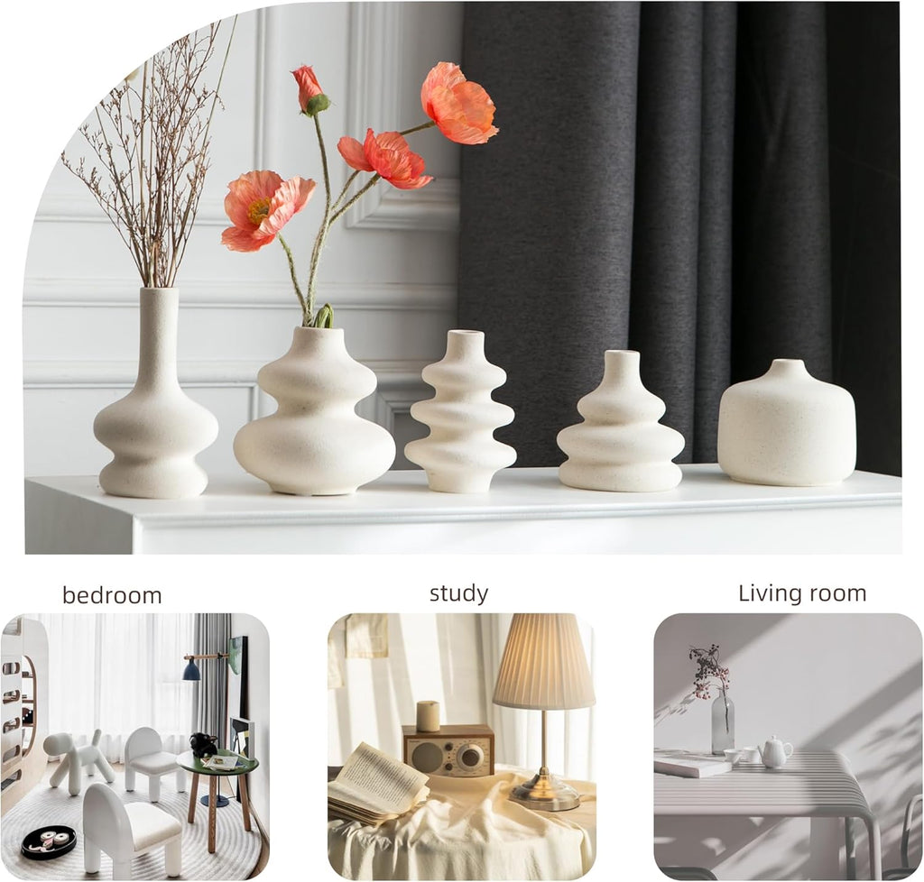 Boho Black Decorative Vase — Set of 5 - View 2