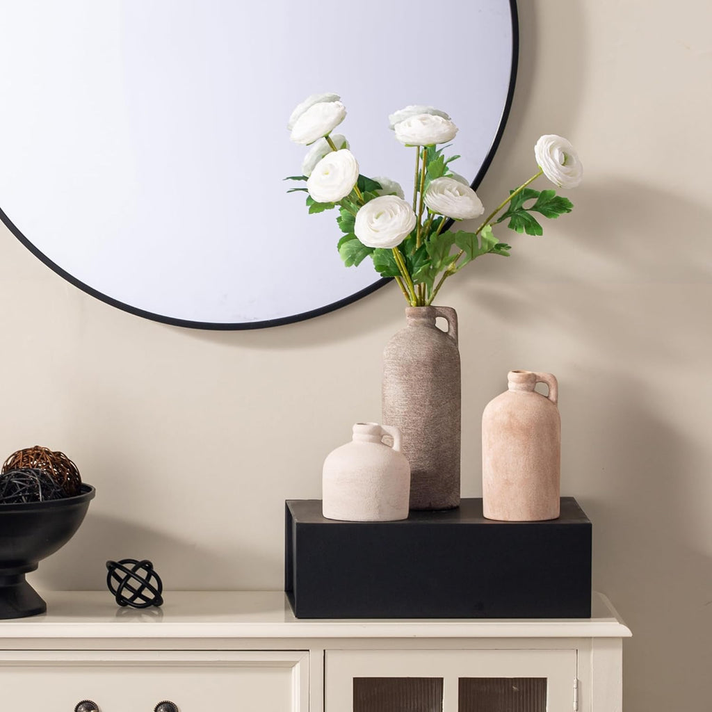 Farmhouse Brown Flower Vase — Set of 3 - View 5