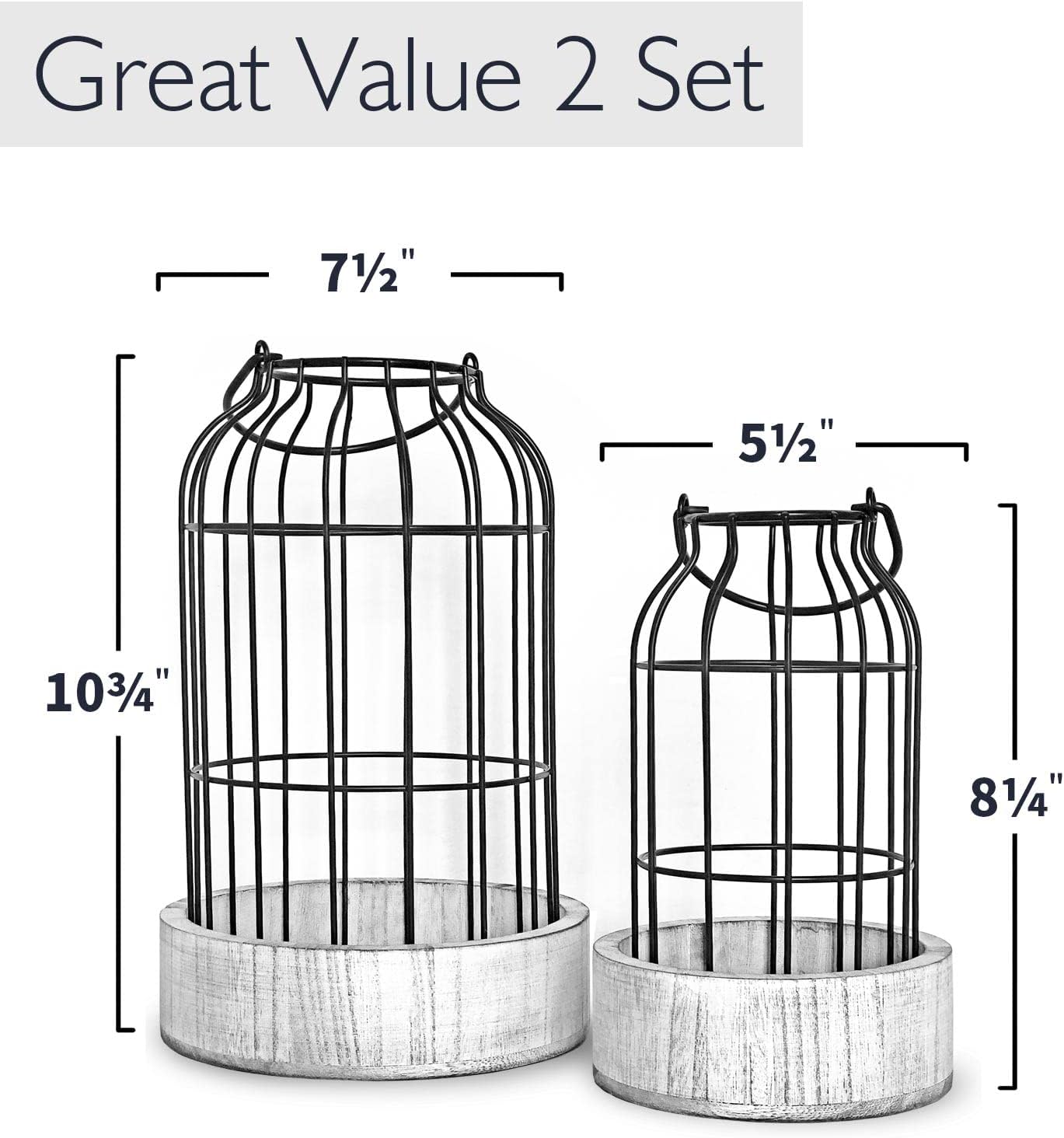 Farmhouse Metal Candle - View 6