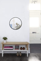 Round Modern Beige Wall Mirror — 24" - View 7