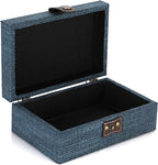 Linen Blue Storage Basket - View 9