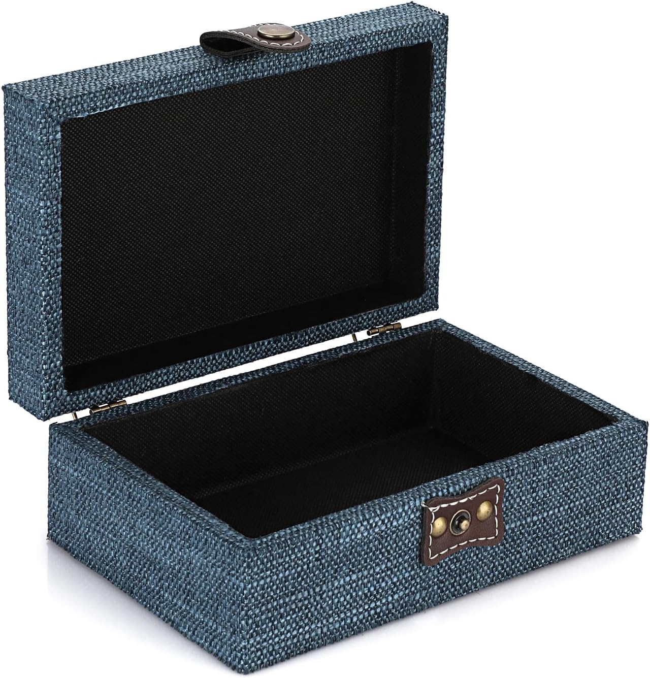 Linen Blue Storage Basket - View 9