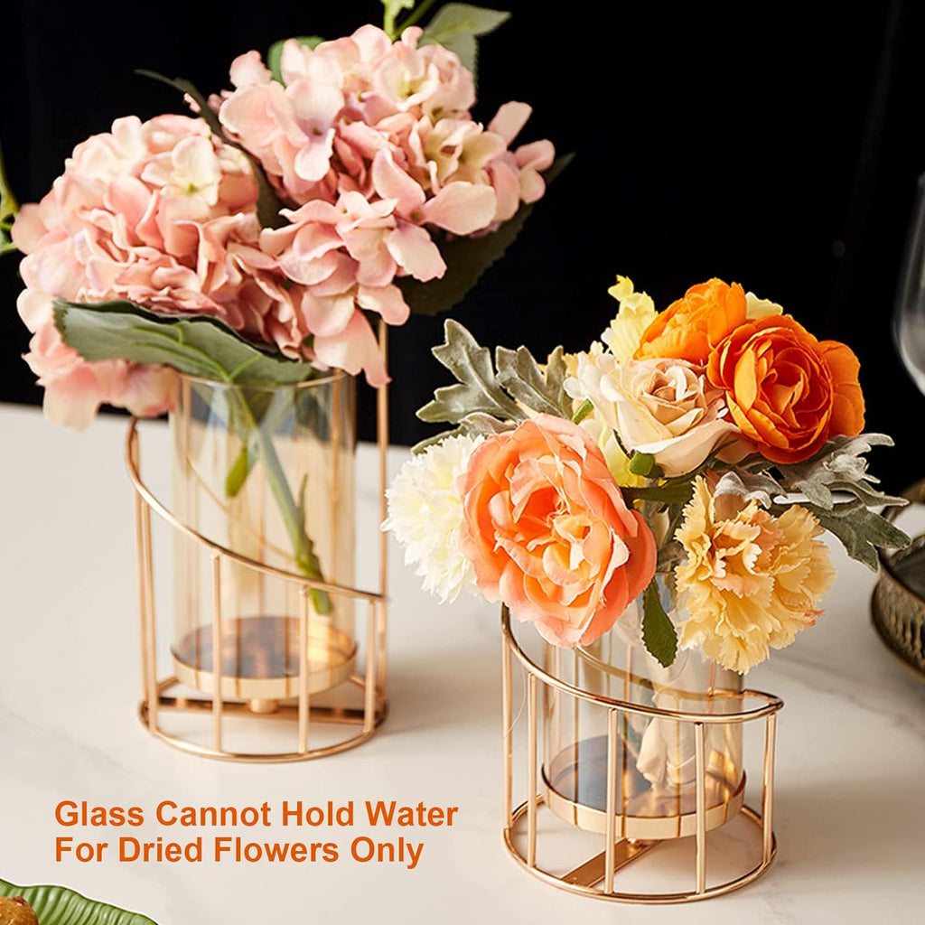 Luxe Metal Pillar Candle — Set of 2 - View 5