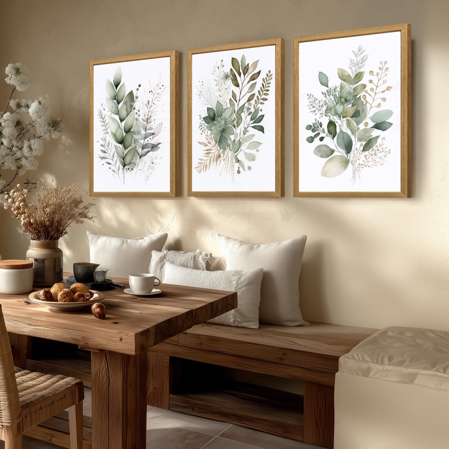 Framed Modern Blue Wall Decor — 16" - View 3