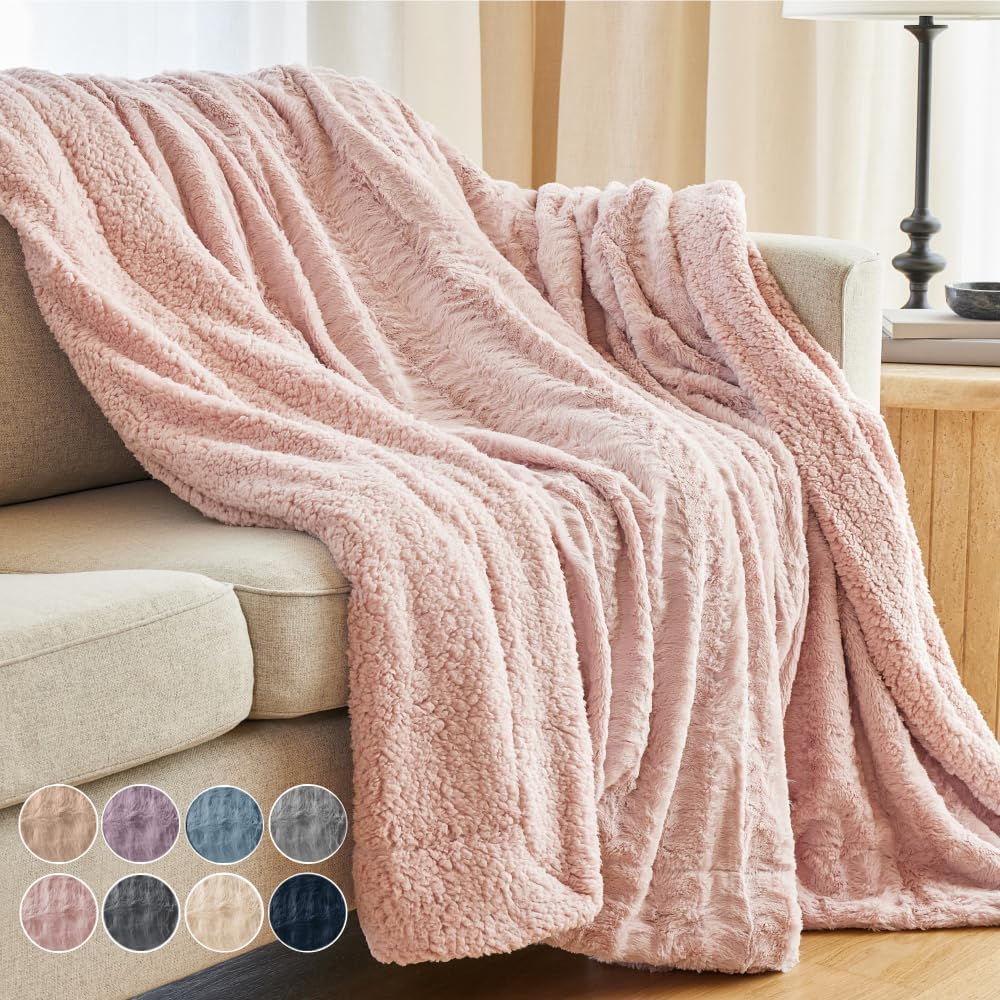 Beige Throw Pillow — 65" — 65" x 50" (Throw)
