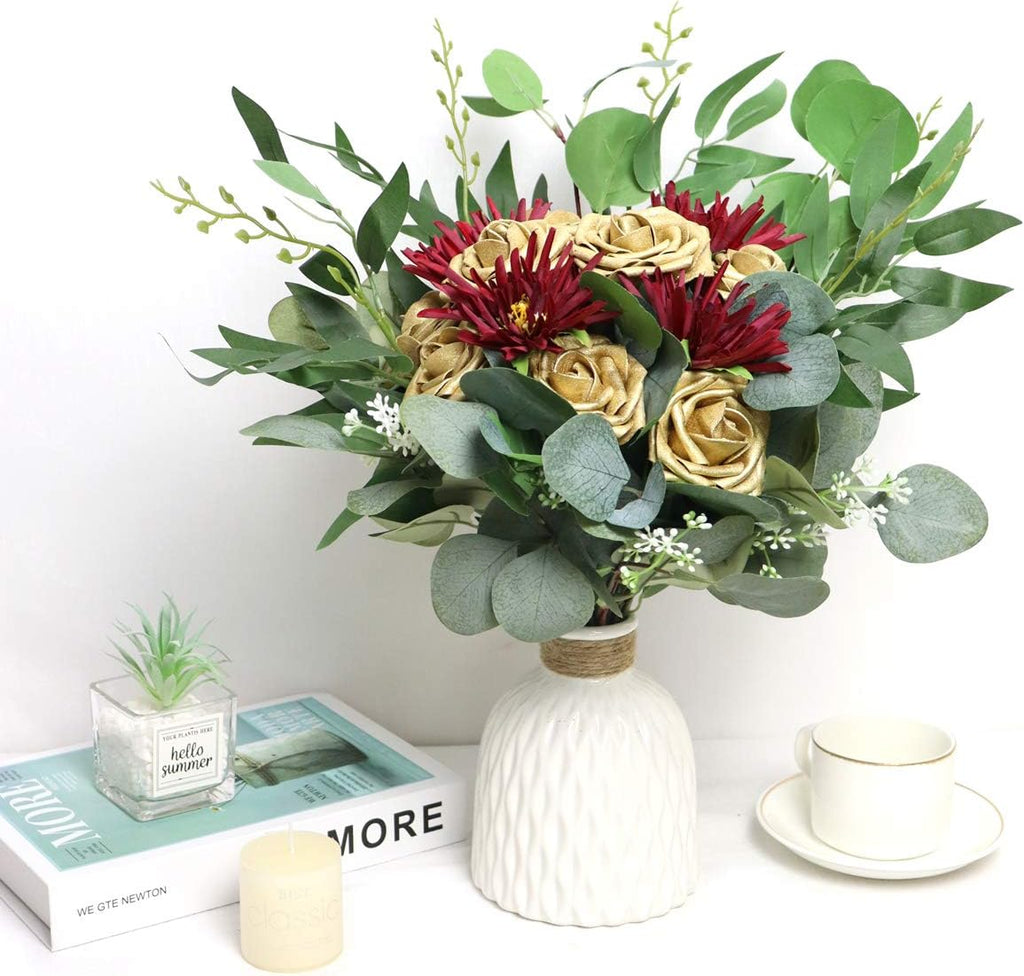 Luxe Blue Artificial Flowers — 3" - View 3