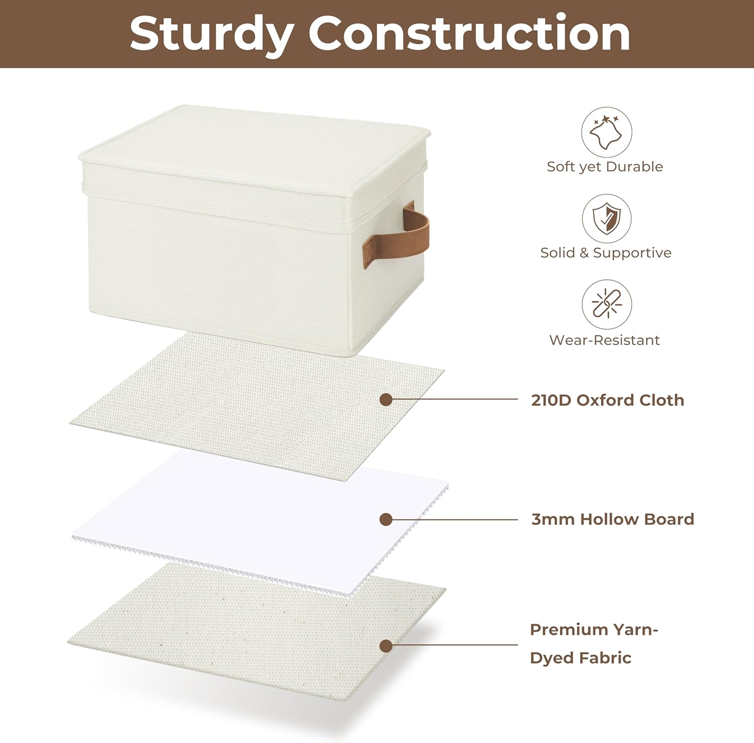 Beige Storage Bin - View 5
