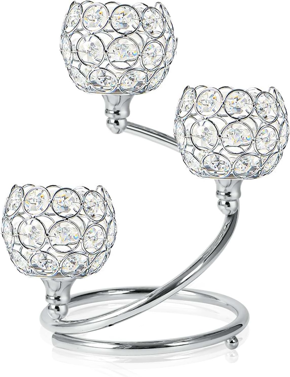 Luxe Black Candle — Set of 2 — Silver