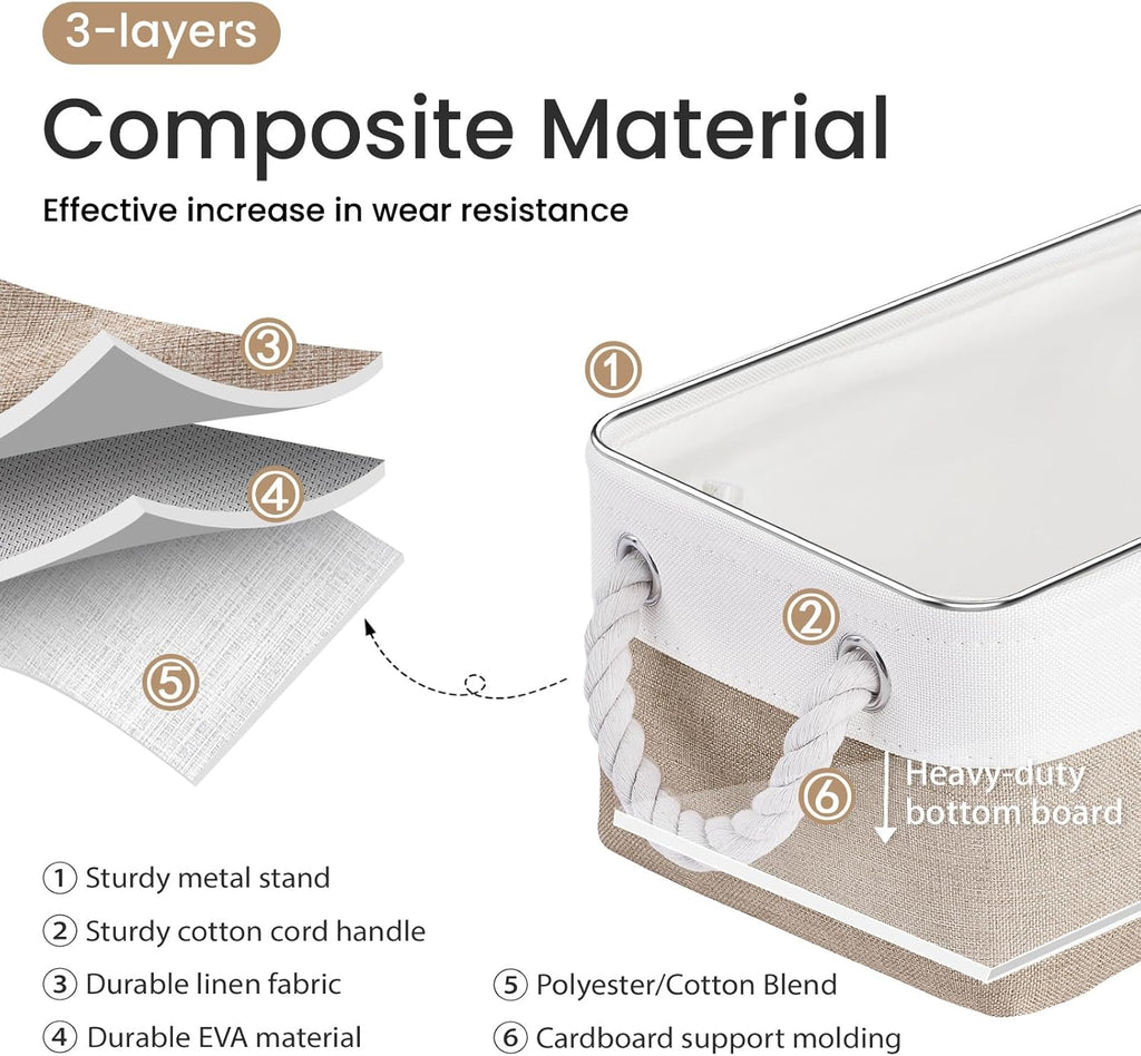 Beige Storage Bin — 2" - View 2
