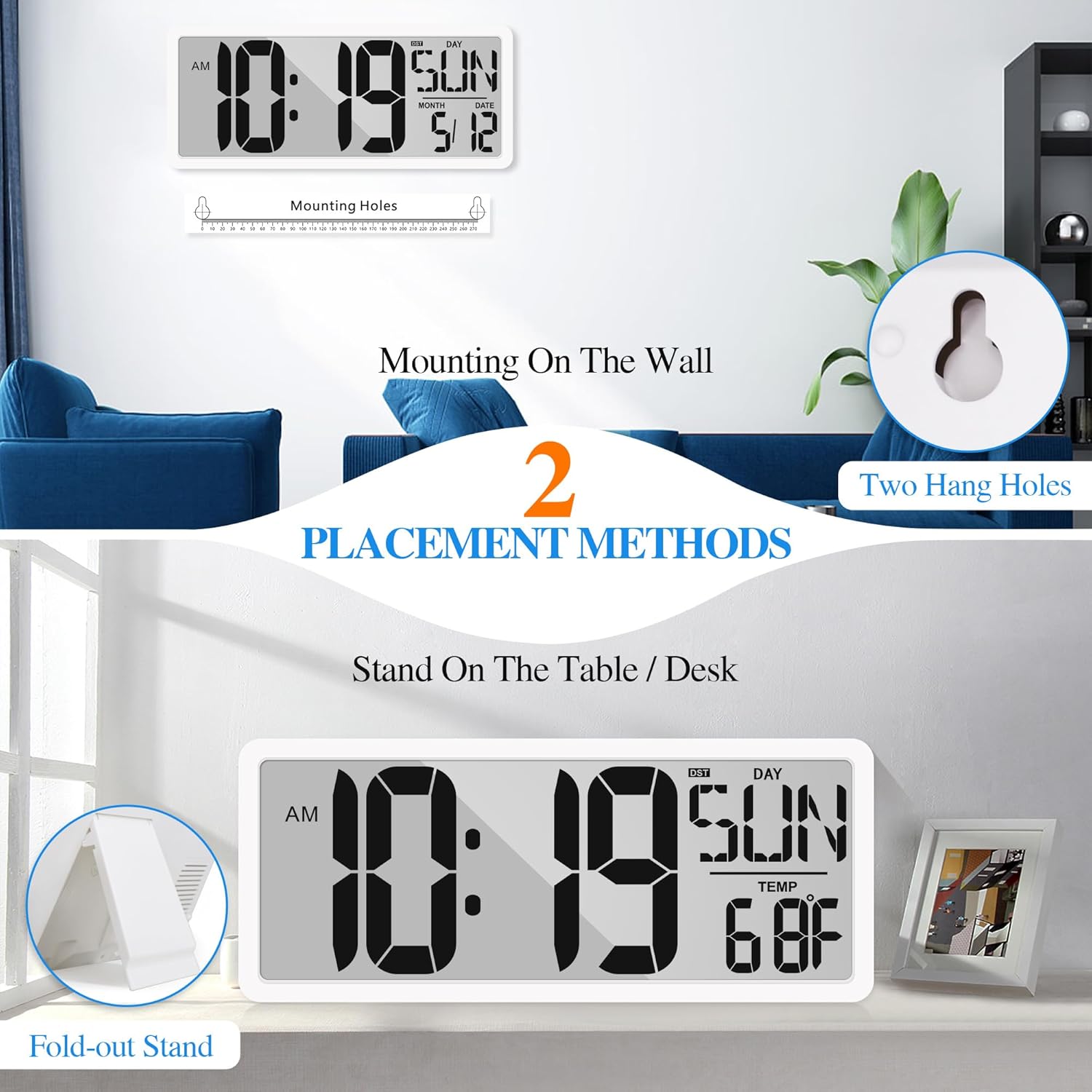 Battery Operated Wall Clock — 15.2" - View 6