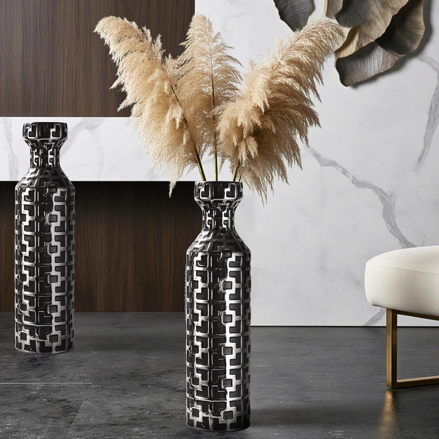 Modern Black Flower Vase — 4" - View 4