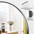 Black Round Mirror — 20" - View 3