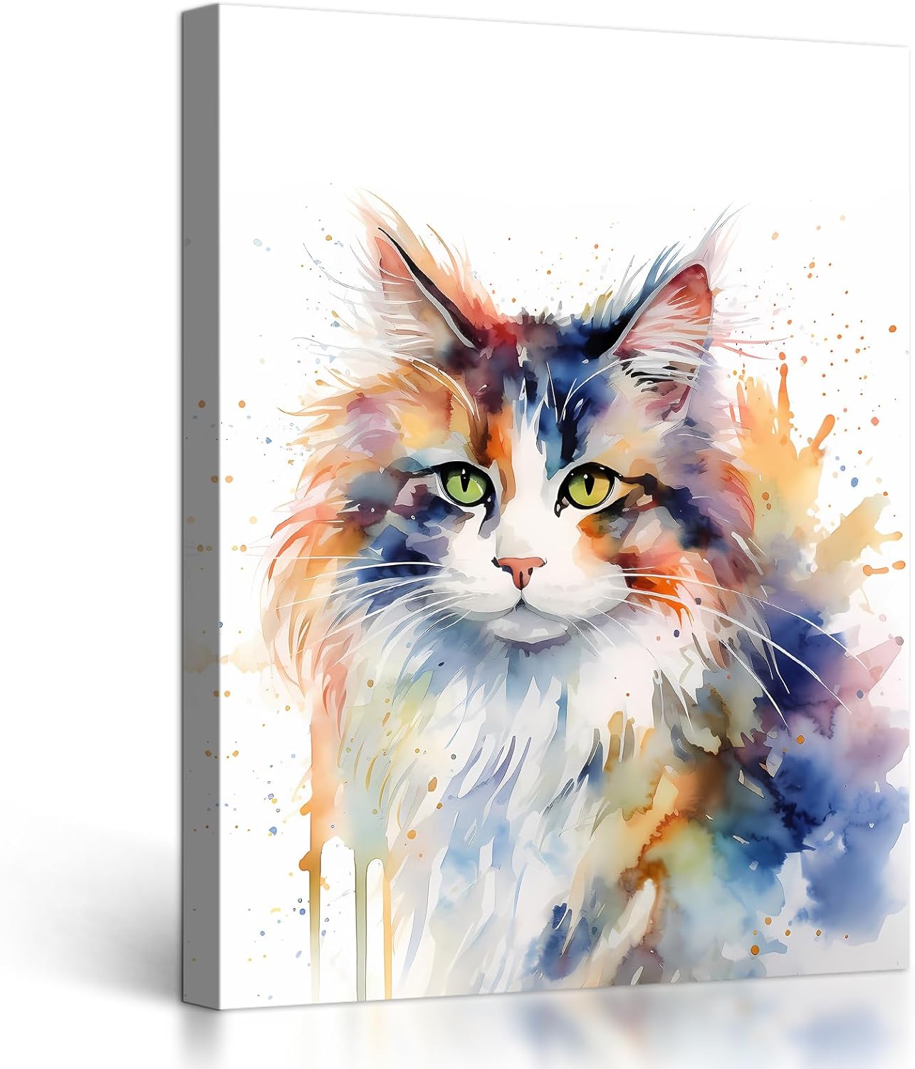 Modern Metal Wall Decor — 12" — Cat