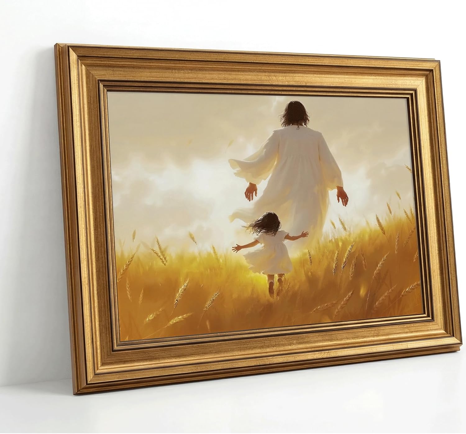 Framed Luxe Metal Wall Art — 16" — Jesus the Girl