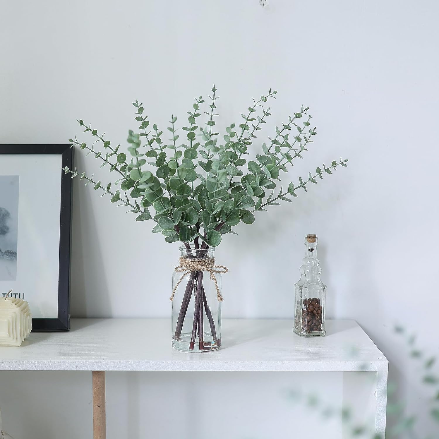 Farmhouse Glass Artificial Plant — 17.5" - View 3