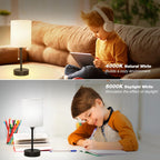 USB Beige Bedside Lamp - View 5