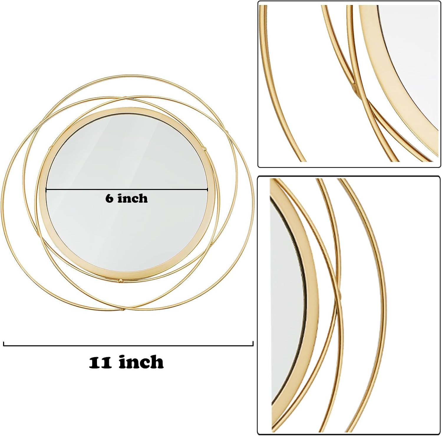 Boho Black Round Mirror - View 6