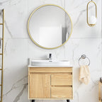 Framed Luxe Gold Wall Mirror — 16" - View 6