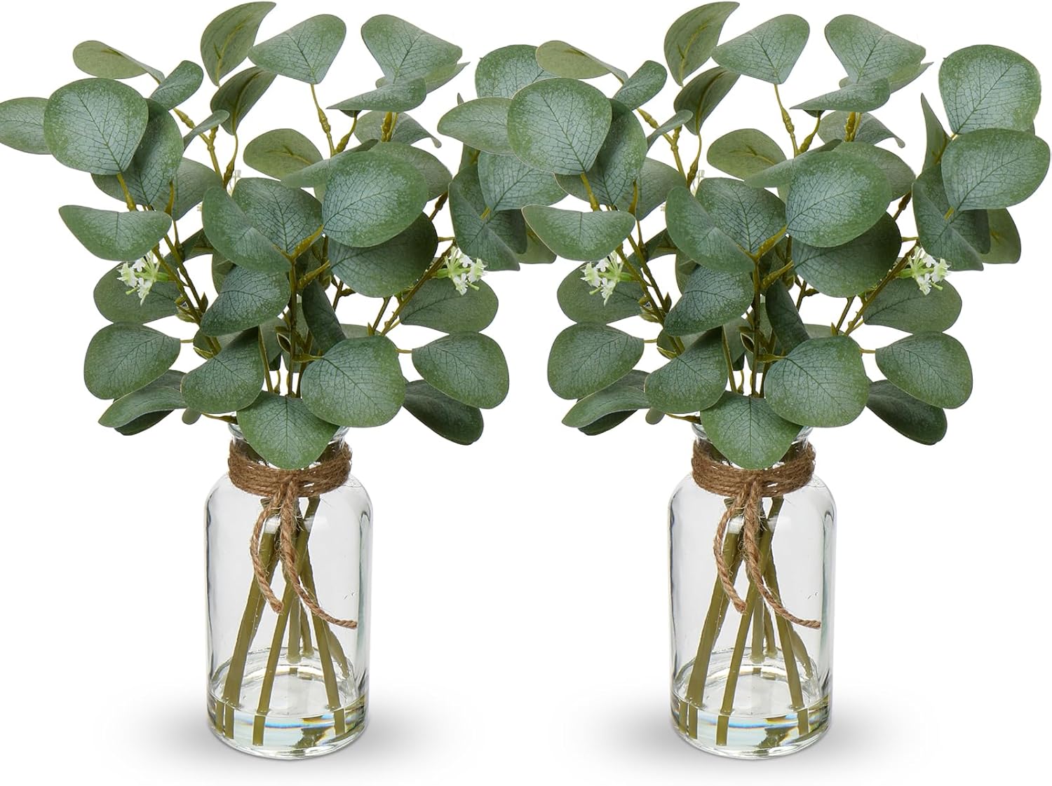 Farmhouse Black Artificial Plant — 14" — Clear Dual