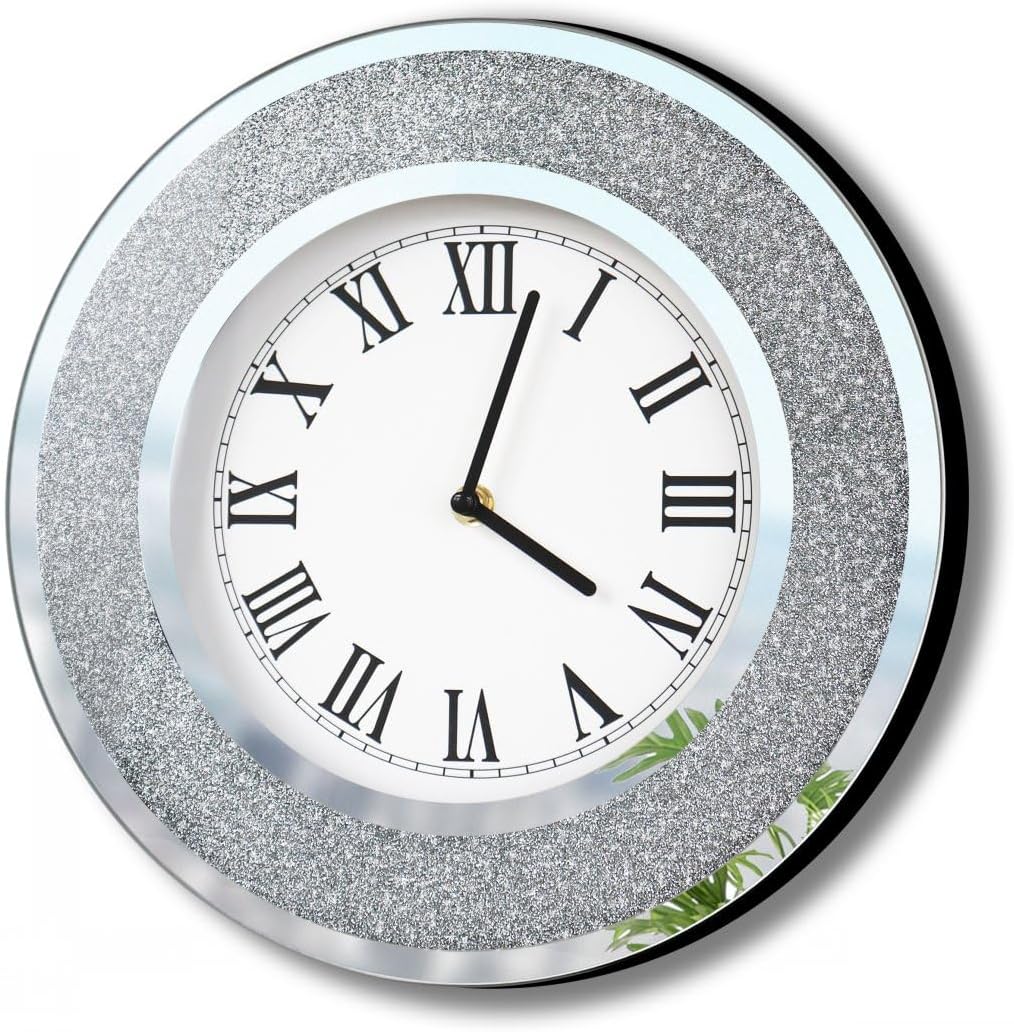 Luxe Silver Mirror — 12" — Silver Twinkle