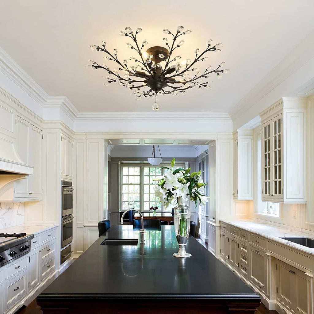 Vintage Luxe Black Chandelier - View 9