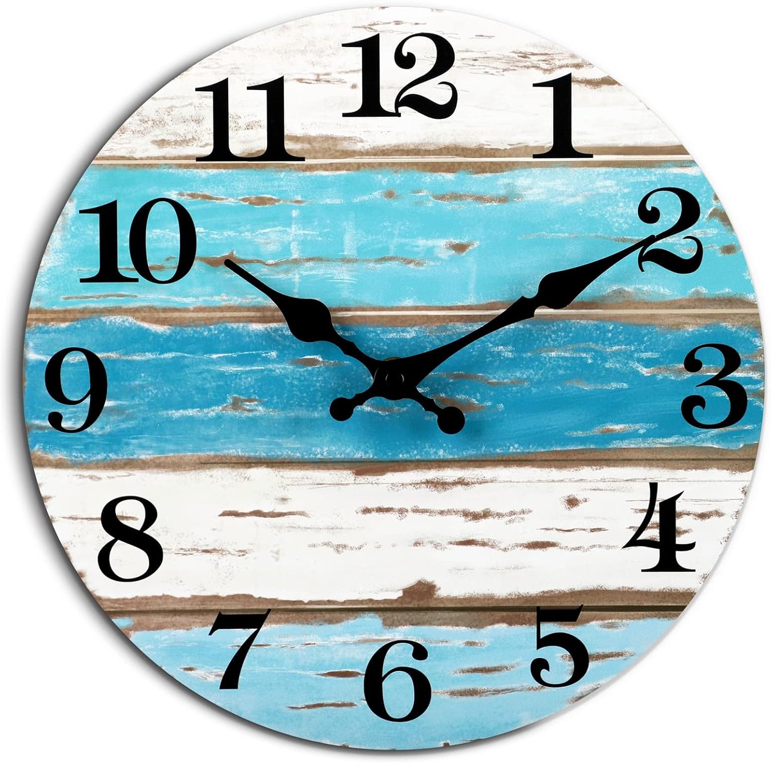 Battery Operated Blue Wall Clock — 18" — 8 INCH