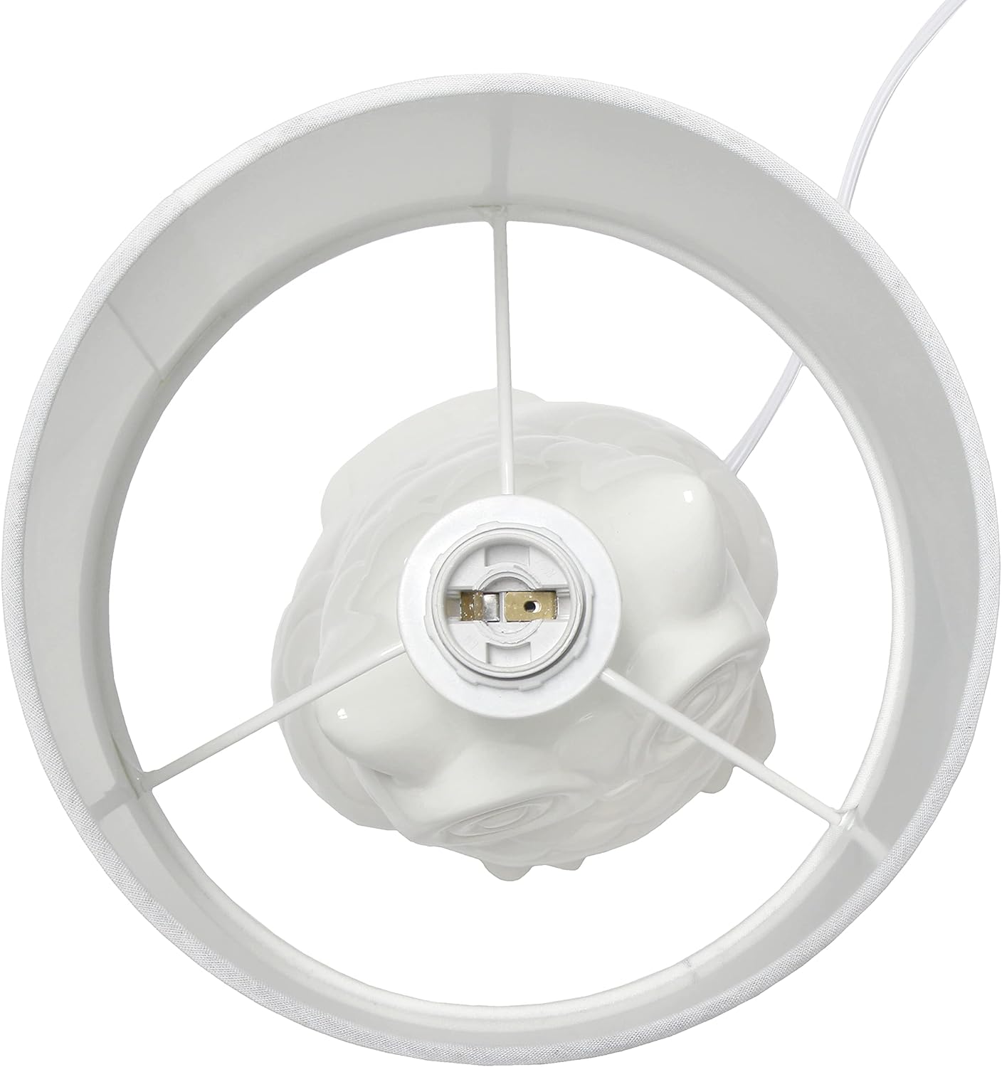 Modern White Desk Lamp — 12.8" - View 7