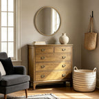 Framed Farmhouse Beige Wall Mirror — 24" - View 4