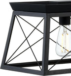 Farmhouse Black Chandelier — 5-Light - View 5