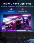 Smart Metal LED Strip Light — 32" - View 2