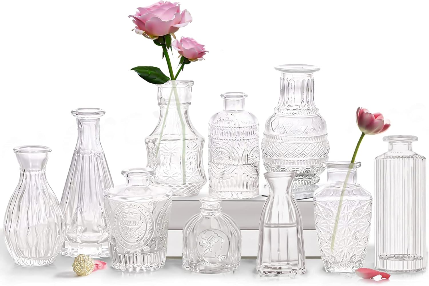 Vintage Farmhouse Black Vase — Clear -10